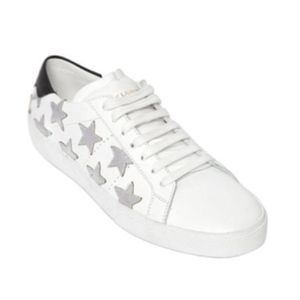 Saint Laurent White Women's Leather Sneakers